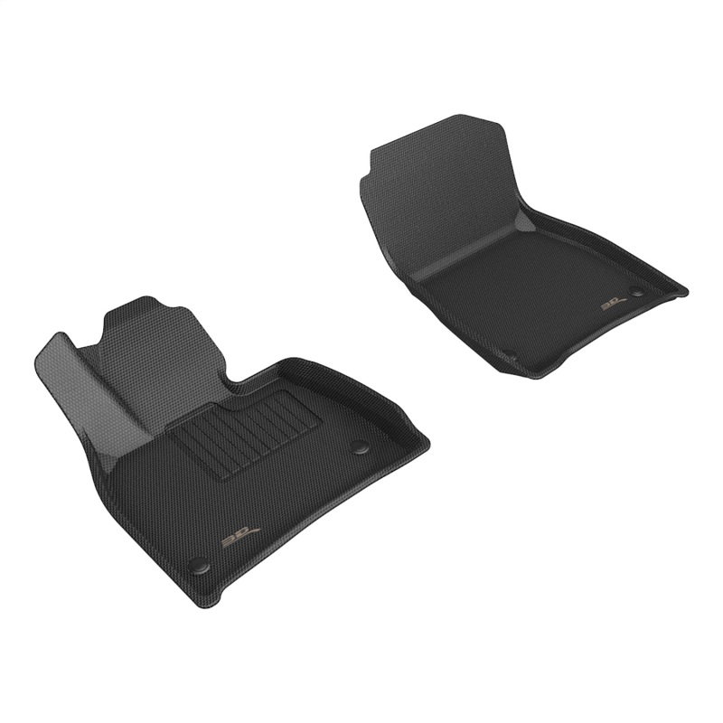 Mercedes-Benz Eqe SUV Floor Mats - Front - 3D MAXpider - Kagu - Black - `23-`24 Mercedes-Benz Eqe SUV Floor Mats - Front - 3D MAXpider - Kagu - Black - `23-`24
